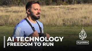 Freedom to run: Blind athlete guided by AI technology