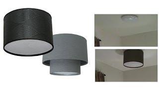 How to make a DIY Drum Shade Ceiling Light Cover