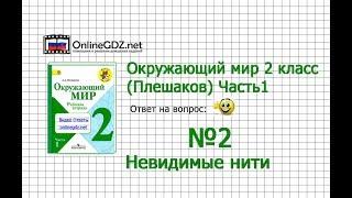 Задание 2 (2) Невидимые нити - Окружающий мир 2 класс (Плешаков А.А.) 1 часть