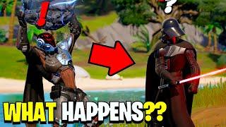 What Happens if Boss Darth Vader Meets Boss Foundation Fortnite!