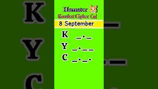 8 September Hamster Kombat Daily Cipher Code | Hamster Kombat 7 September Daily Combo | Cipher Code