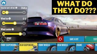 How to get to the Tuning Settings in CarX Drift Racing 2 Mobile