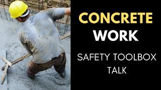 Concrete Work Safety Toolbox Talk