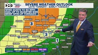 DFW Weather: Severe weather possible Tuesday morning, dust from the West increases fire risk