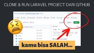 TERNYATA begini CARANYA! cara MENJALANKAN project LARAVEL dari GITHUB