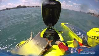 U-37 Peters & May crashes into seawall: 2010 APBA Gold Cup