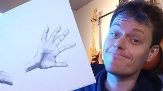 Drawing a hand (easy tutorial) #livecomyoutube