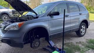 2007 Honda CRV front brake pads and rotors replacement