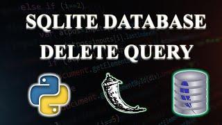 Delete Query with SQLite Database Using Flask | Tamil