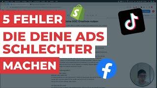 5 Fehler, die dazu führen, dass deine eCom Ads schlecht performen und dich vom skalieren abhalten