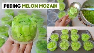 PUDING MOZAIK SUSU MELON SELASIH | puding yang paling seger dan nikmat