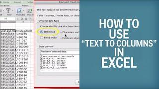 How To Use "Text To Columns" In Excel