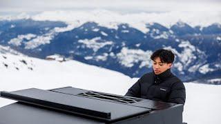 I played the PIANO on the TOP of a mountain