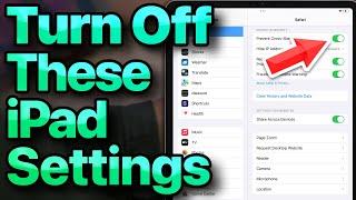 20 iPad Settings You Need To TURN OFF Now [2023]