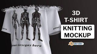 3D T-Shirt Knitting Mockup Tutorial