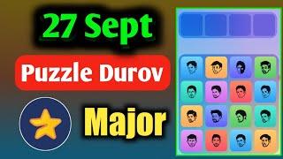 27 September Major puzzle durov Solved Today | Major Daily combo card 27 September