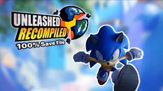 How to put 100% save file in Unleashed Recompiled