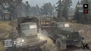 SpinTires MudRunner,Ep#6, logger lives matter .Trouble At the Log Kiosk Part#2