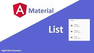 Angular Material List | Angular Material Tutorial 14