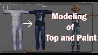 How to model Top and Paint in Maya