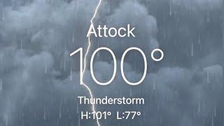 Attock city weather update || iPhone weather App with sound ️️ #attockcity