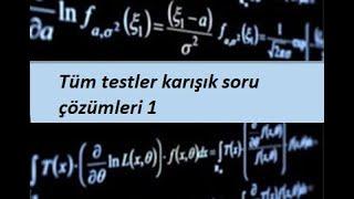 20) MATEMATİK(CALCULUS) - Seriler- Tüm testler karışık soru çözümleri 1