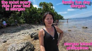 THE MOST SCARY RIDE I EVER HAD IN SIARGAO* FAMILY FUN DAY* SIARGAO ISLAND PHILIPPINES