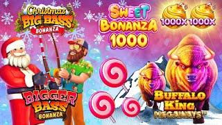 High Stakes Gambling on Many Slots!- Big Bass Bonanza, Buffalo King, Sweet Bonanza 1000