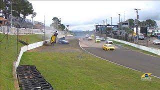 Turismo Nacional BR 2023. R1 Autódromo Internacional de Tarumã. Start | Leaders Horrific Crash