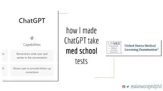 how I made ChatGPT take med school tests