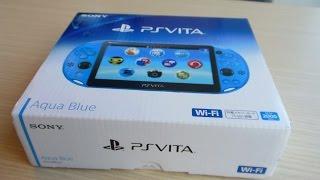 PS Vita aqua blue unboxing Japan import