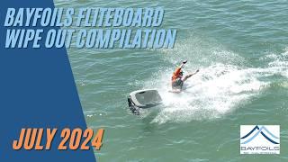 The Best July Fliteboard wipeouts | efoil Fails Beginners and Pros | Bayfoils Crash Compilation