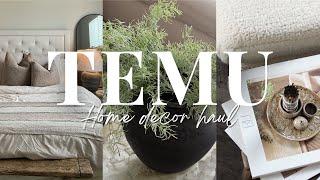 TEMU HOME DECOR HAUL + styling, budget friendly decor & more...