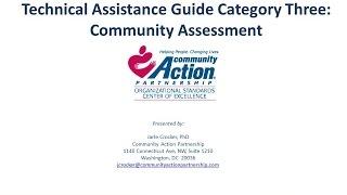 Category 3   Community Assessment