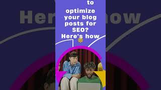 Boost Your Blog Traffic: Quick SEO Tips for Bloggers! | #shorts #digitalmarketing #blog #seo