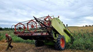 Harvest accident. Why did the harvester fall into the ditch?