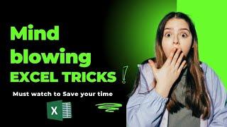 10 Amazing Excel tricks and tips to save your time  || Never miss these tricks #exceltricks