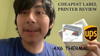 Cheapest Thermal Label Printer On Amazon Vevor 4x6 Thermal Printer Unboxing and Setup