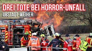 Tragödie an Bahnübergang: Straßenbahn prallt auf Tanklaster – Drei Tote in Ubstadt-Weiher