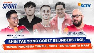 Shin Tae Yong Coret Eliano Reijnders, Erick Thohir & Ole Romeny Tonton Timnas Indonesia vs Jepang