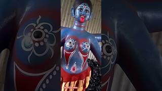 Jay Kali maa/Kali idol making/Kali murti making/colour of kali#shorts #short