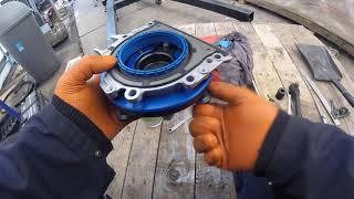 How to change the crankshaft oil seal VW Crafter 2.5 / Как поменять сальник коленвалаVW Crafter 2.5