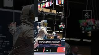 Ukrainian fencer disqualified for refusing to shake Russian opponent’s hand