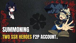 Black Clover M | Summoning : Two SSR Heroes (F2P Account)