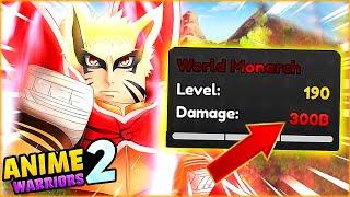  My NEW "OTHERWORDLY" World Monarch MAX LEVEL 190 + TRAIT Rerolls In Anime Warriors Simulator 2! 