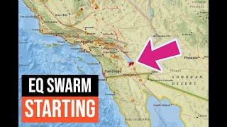 Small Earthquake swarm Salton Sea area of California. Monday 11/18/2024