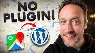 How to add a Google Map to WordPress 2024 - (No Plugin!)