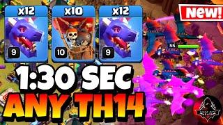 Th14 Zap Dragon Attack Strategy (2024) Best Town Hall 14 Dragon Army | Clash of Clans