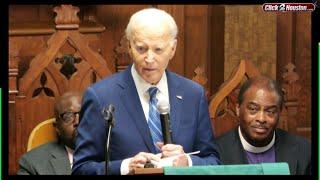 Former President Joe Biden gives remarks at Galveston Juneteenth event