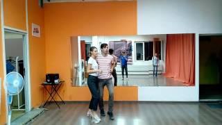 LINDY HOP Intermediate. Aksenov Sergey & Sidorova Olga 2016.08.29  (ведомый прыжок, поворот)